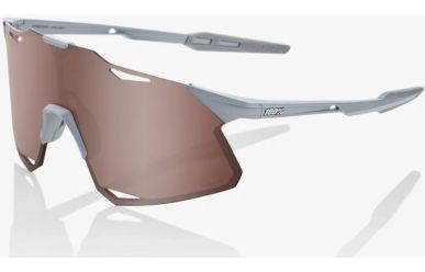 100% Hypercraft Brille, Matte Stone Grey, Hiper Silver Mirror Lens