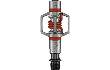 CrankBrothers Eggbeater 3 Pedale inkl. Premium Cleats, Silver Red