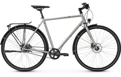 VSF fahrradmanufaktur T-700 Disc Limited Edition, Shimano Alfine 11 Riemenantrieb, Cosmic Silver Glänzend, Diamant