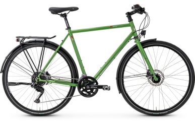 VSF fahrradmanufaktur T-100 Sport Shimano Cues 18 Gang Disc Limited Edition, Sparkling Green, Diamant